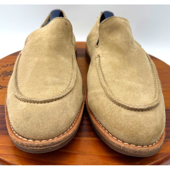 Allen Edmonds Tan Suede Loafers